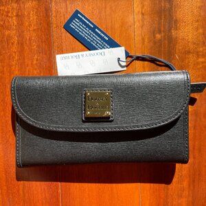 Dooney and Bourke Saffiano Continental Clutch Wallet - Black